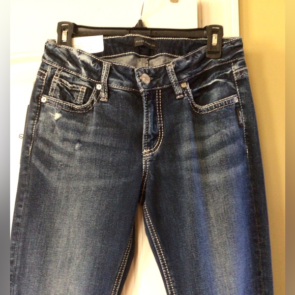 🆕SILVER JEANS CO.ELYSE STRAIGHT MID RISE CURVY (Sz 26/32) - Picture 7 of 13